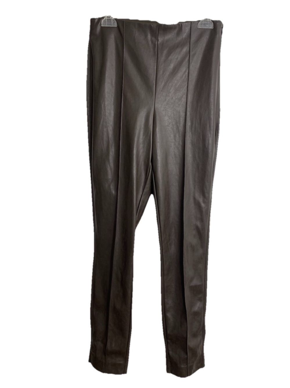 Babaton Brown Faux Leather Skinny Pants Women’s Size 10